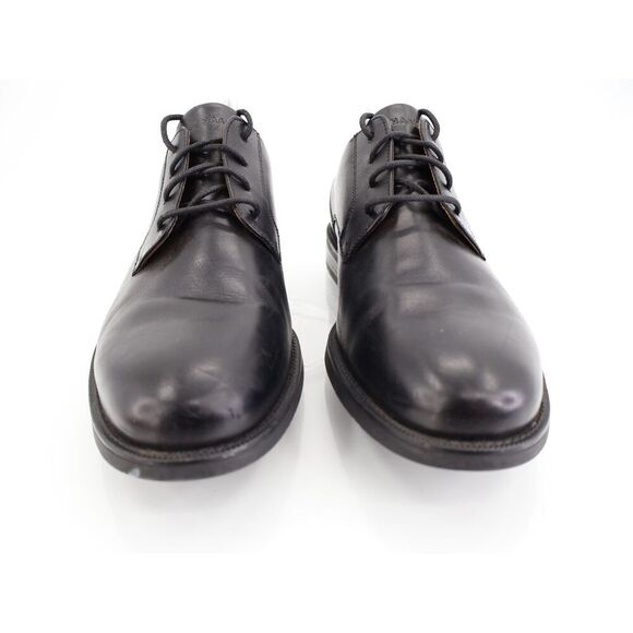 Cole Haan Men's Bedford Derby Plain Toe Shoes Mens 10 M Black Leather Lace Up - Picture 2 of 12